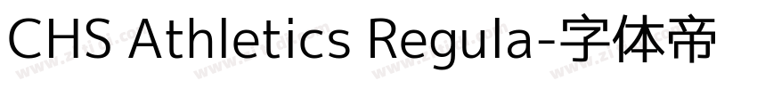 CHS Athletics Regula字体转换